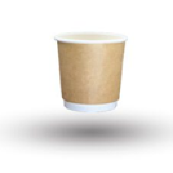اكواب ورقية 4 اونص دبل - ابيض