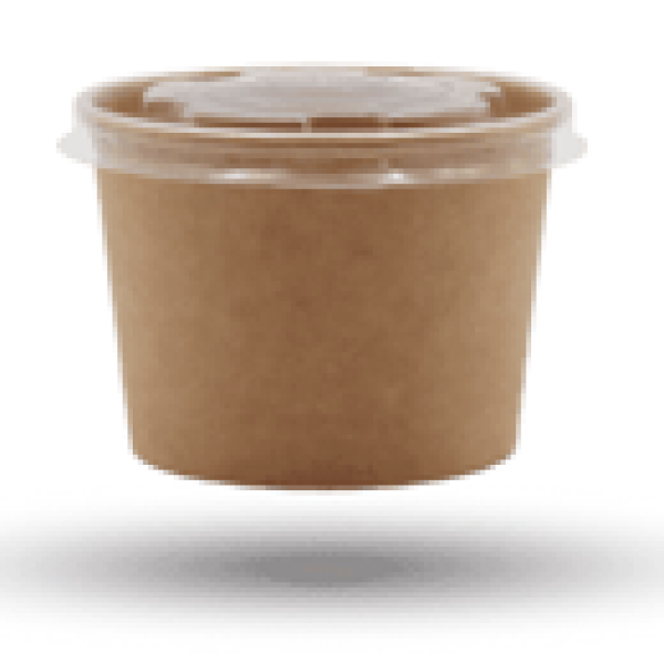 علب شوربة 350 + غطا فلات ابيض &كرفت