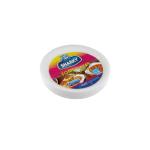 White Round Foam Plate 22 cm